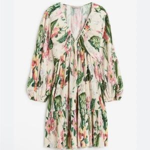 H&M pleated floral dress